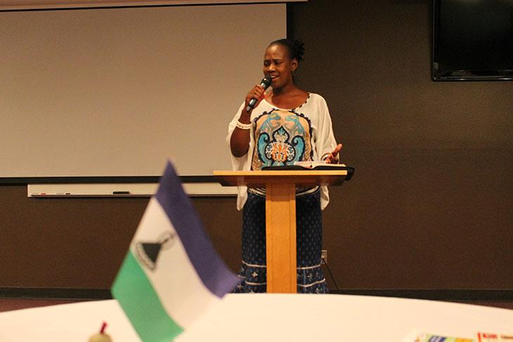 Malichaba Lekhoaba Presenting to the USA women about her journey in the Lord