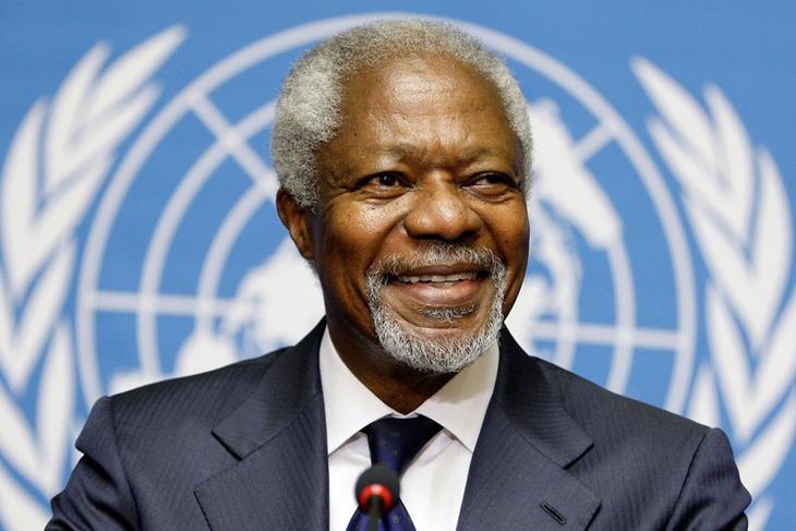 Kofi Annan dies after short illness in Switzerland.