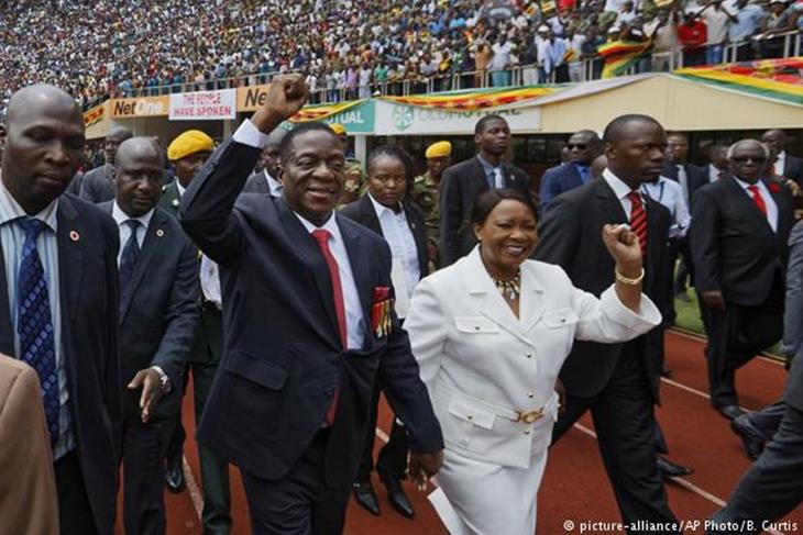 Emmerson Mnangagwa is sworn in as a new Zimbabwe president.