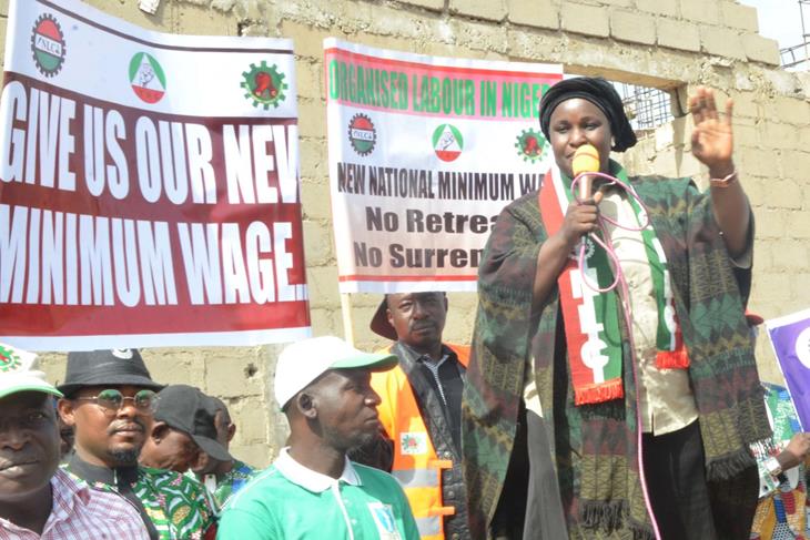Workers in Nigeria start protests to demand better minimum wage.