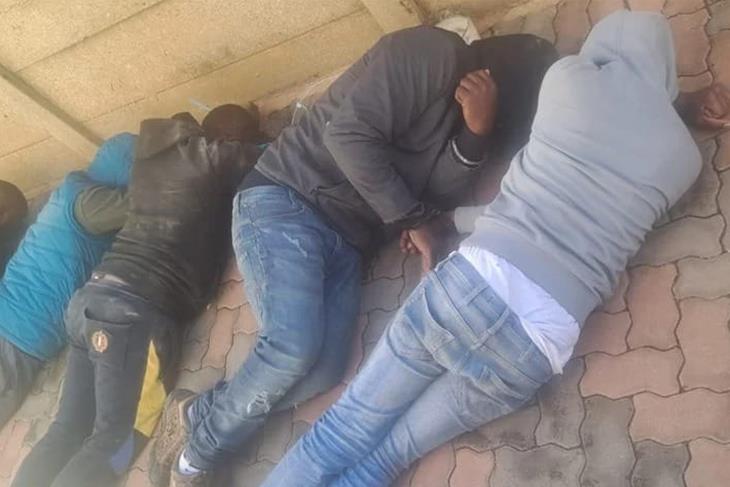 FIVE MEN ARRESTED SUSPECTED IN ROBBERIES - SA