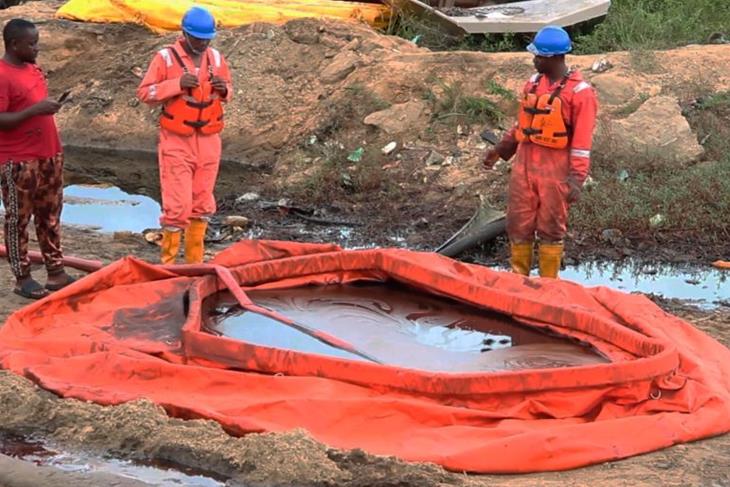 Shell pipeline spill fouls farms, river in Nigeria’s Niger Delta