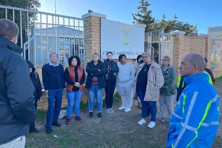 Cape Town family 'disappointed' at not being allowed inside court