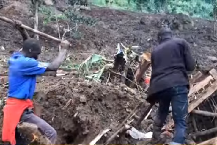 Dozens killed after landslides bury 40 homes in eastern Uganda