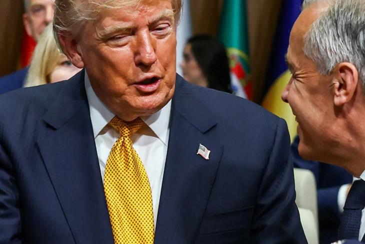 Trump slaps 50% tariffs on Canada and Carney vows to 'intensify' trade talks<br/>Trump slaps 50% tariffs on Canada and Carney vows to 'intensify' trade talks<br/>Trump slaps 50% tariffs on Canada and Carney vows to 'intensify' trade talks
