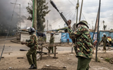 Residents of Kenya protest against the government