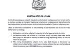 Minister of transport issues a warning